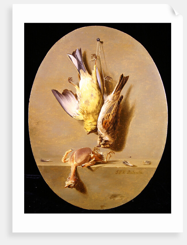 A Trompe L'Oeil of Dead Songbirds by Jean Joseph Xavier Bidauld