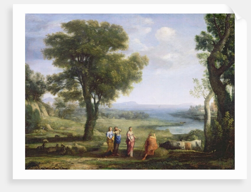 Landscape with the Heliads searching for their brother Phaeton by Claude Lorrain (1600-82)