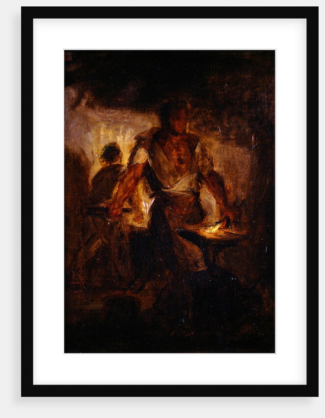 A Blacksmith by Ferdinand Victor Eugene Delacroix