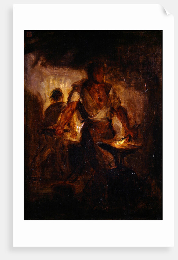 A Blacksmith by Ferdinand Victor Eugene Delacroix