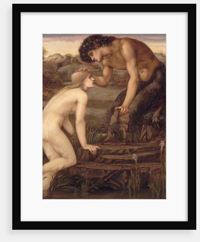 Pan and Psyche, 1870s by Edward Coley Burne-Jones