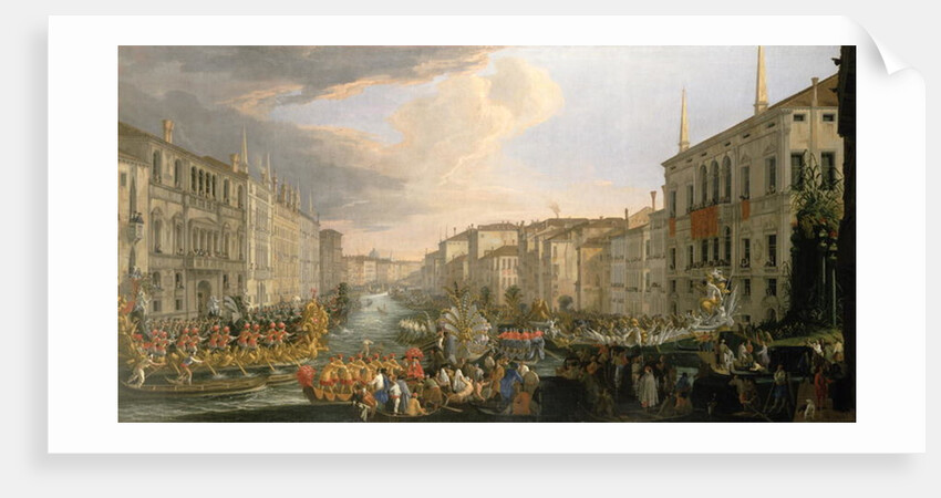 A Regatta on the Grand Canal, Venice by Luca Carlevaris
