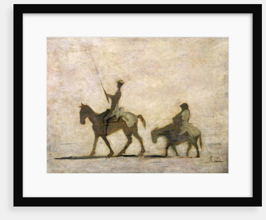 Don Quixote and Sancho Panza by Honore Daumier