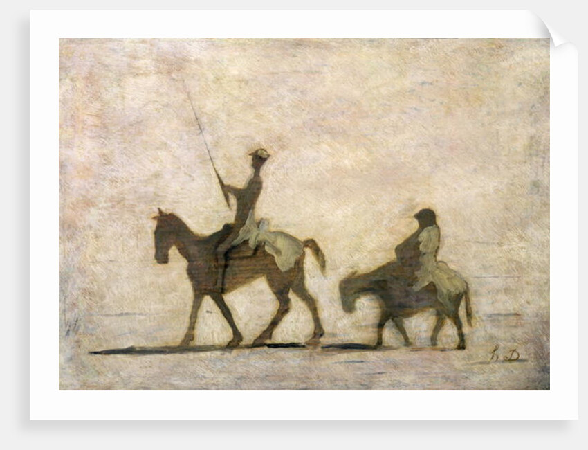 Don Quixote and Sancho Panza by Honore Daumier