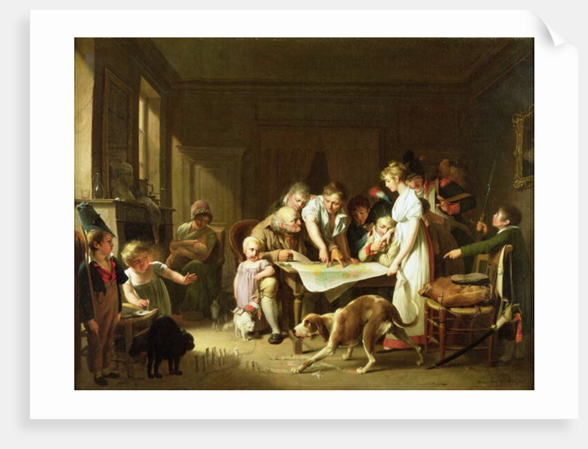 Reading the Army Report, 1807 by Louis Leopold Boilly