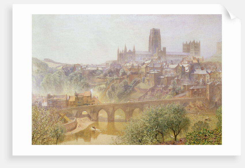 Elvet Bridge, Durham, 1876 by Alfred William Hunt