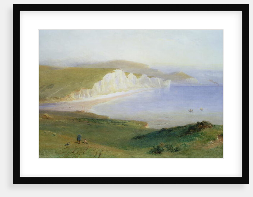 The Seven Sisters and the Mouth of the Cuckmere, 1881 by Henry George Hine