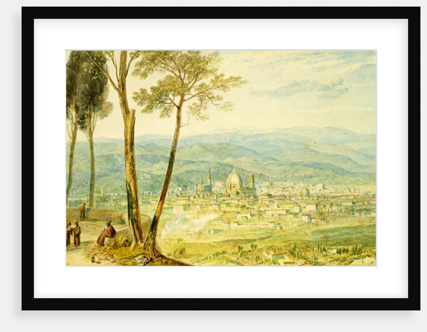 Florence from the road to Fiesole by Joseph Mallord William Turner