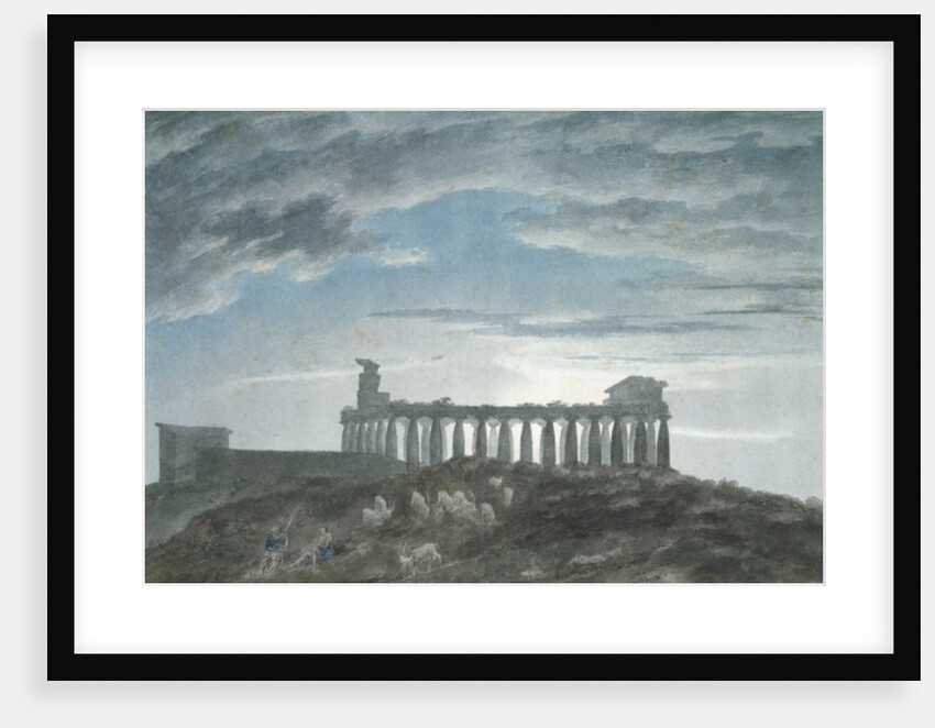 The Small Temple at Paestum by John Robert Cozens
