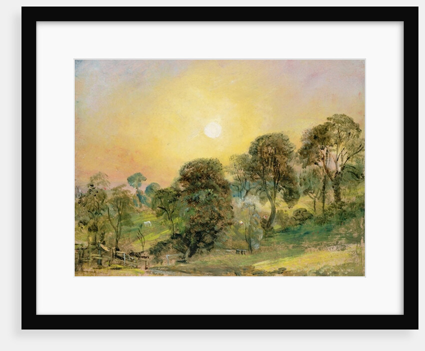 Trees on Hampstead Heath at Sunset by John Constable