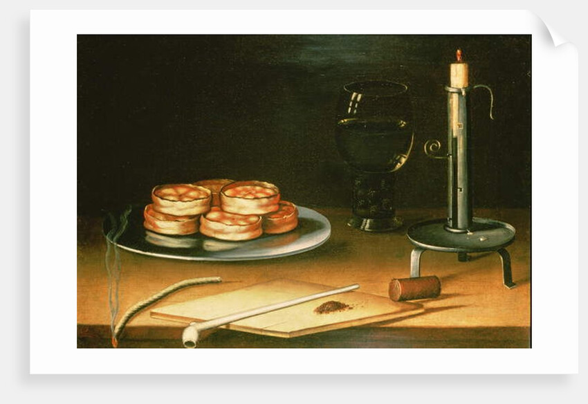 Still Life with Tarts by Sebastian Stoskopff