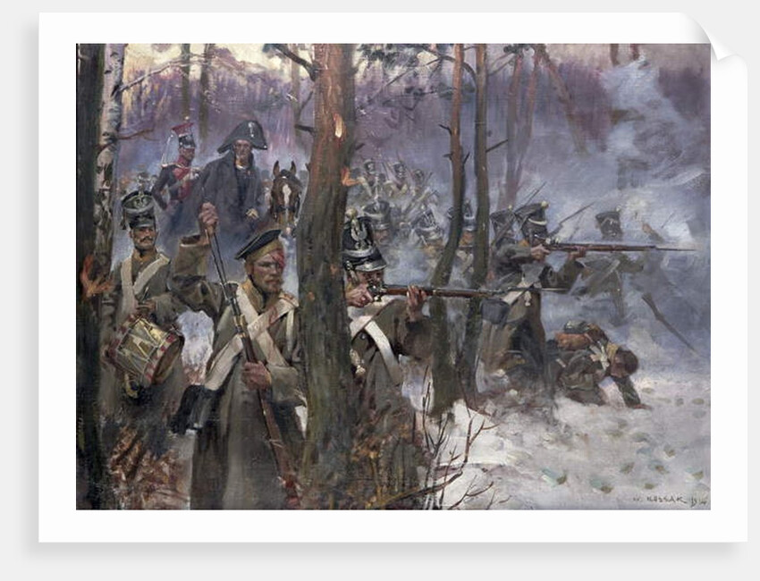 Battle of Olszynk Grochowsk, Warsaw, 25 February 1831, 1912 by Wojciech Kossak