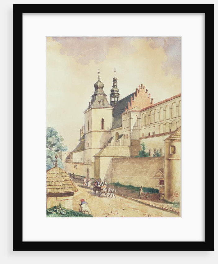 In Front of the Norbertine Monastery, Kozienice, 1857 by Walery Eljasz-Radzikowski