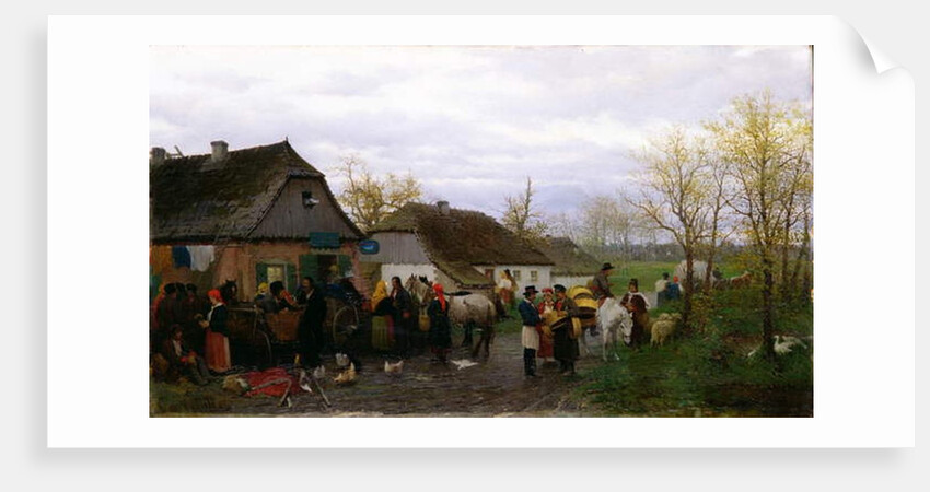 In a Small Town, c.1880 by Ludwik Kurella