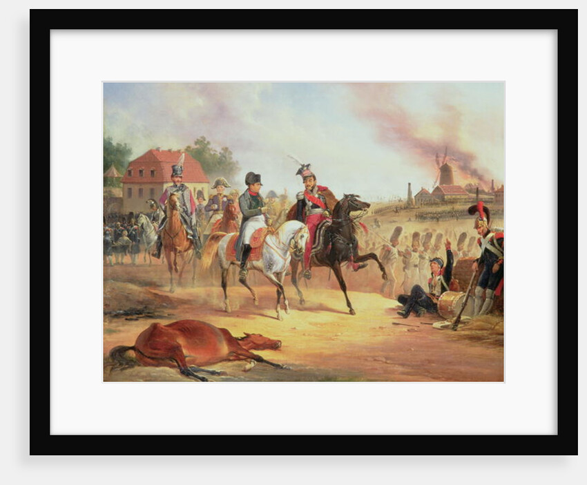 Napoleon and Prince Joseph Poniatowski at the Battle of Leipzig, 19th October 1813, 1837 by January Suchodolski