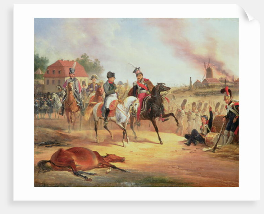 Napoleon and Prince Joseph Poniatowski at the Battle of Leipzig, 19th October 1813, 1837 by January Suchodolski