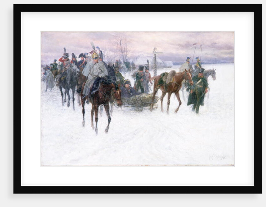 Napoleon's Troops Retreating from Moscow, 1888-89 by Jan van Chelminski