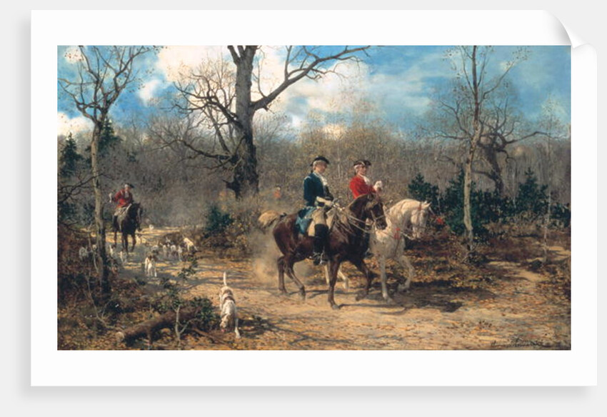 The Autumn Ride, c.1875-80 by Alfred von Wierusz-Kowalski