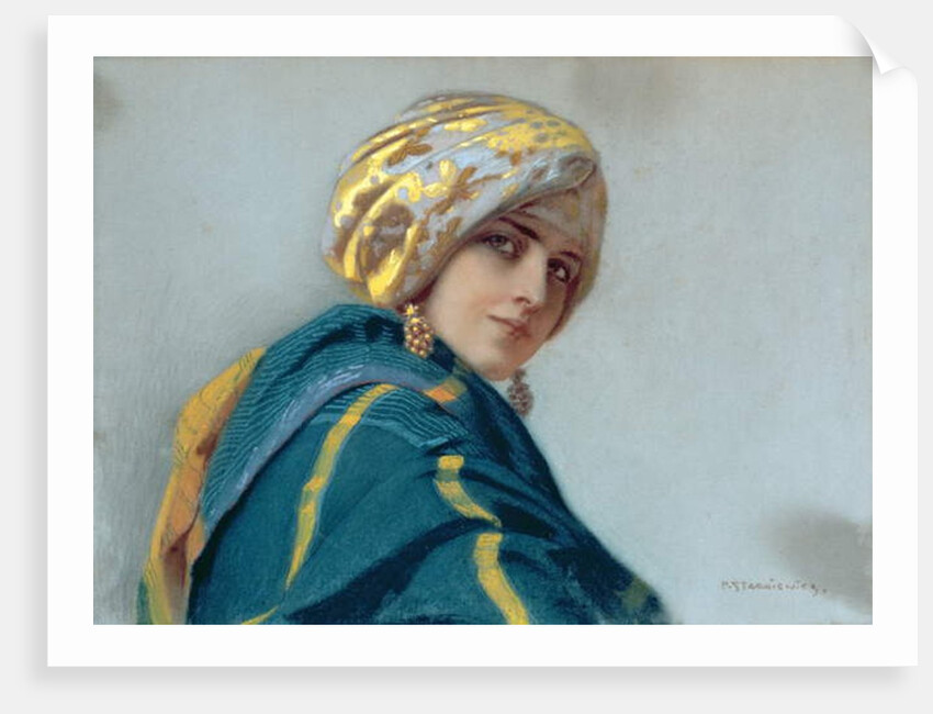 Girl in a Shawl, c.1920 by Piotr Stachiewicz
