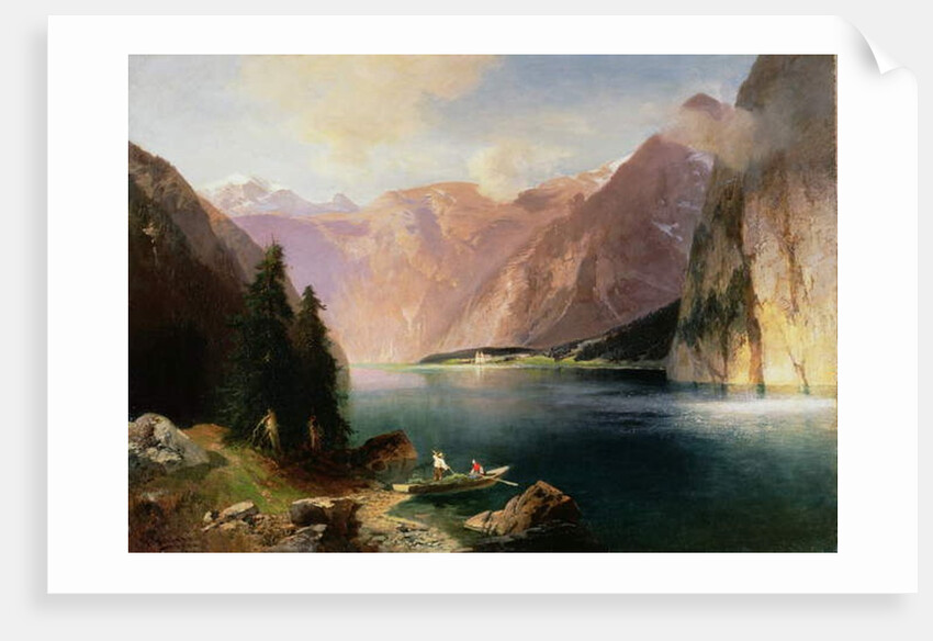 Koenigssee by Heinrich (fl.1866-1894) Hiller