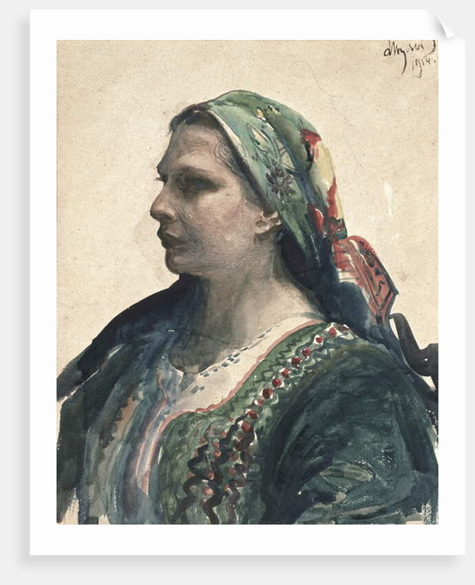 Woman in Krakowien Corset, 1914 by Leon Wyczolkowski