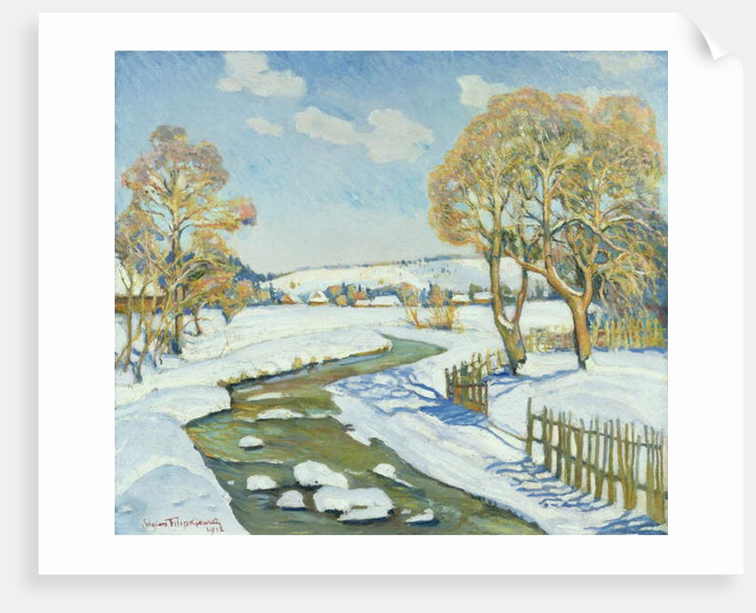 Sunny Day in Poronin, 1917 by Stefan Filipowicz