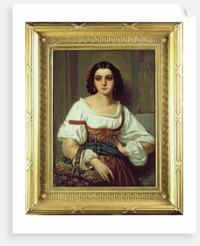 Italian Woman with Basket of Grapes, 1862 by Arnold Ferdinand Ewald