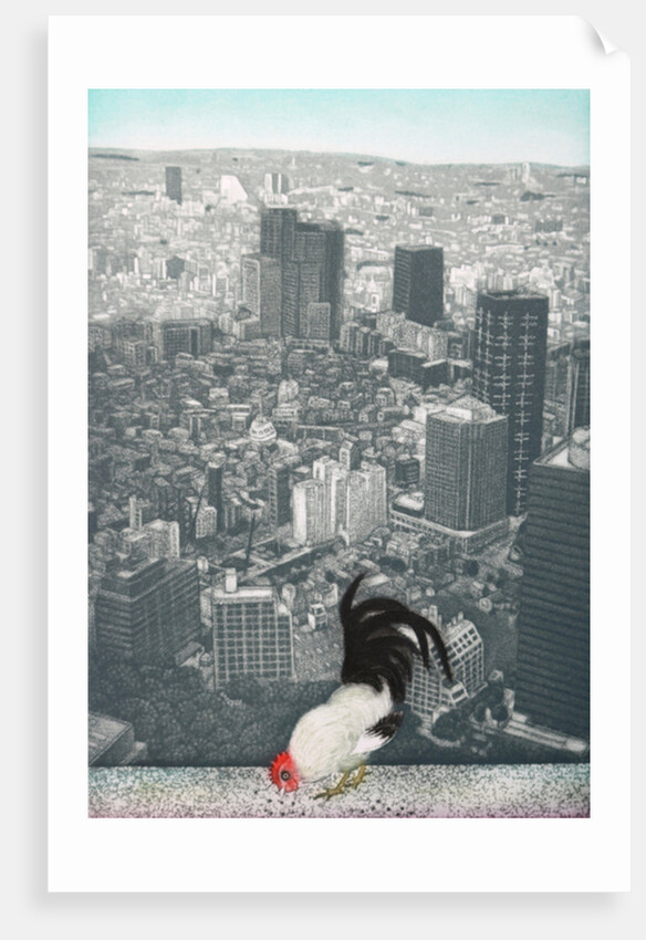 Jakucyu's rooster, 2009 by Emiko Aida