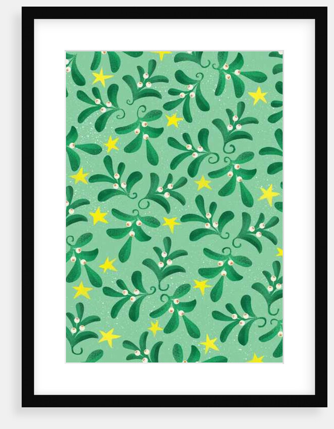 Green Christmas pattern, 2016 by Runa Anastasiya Rudaya
