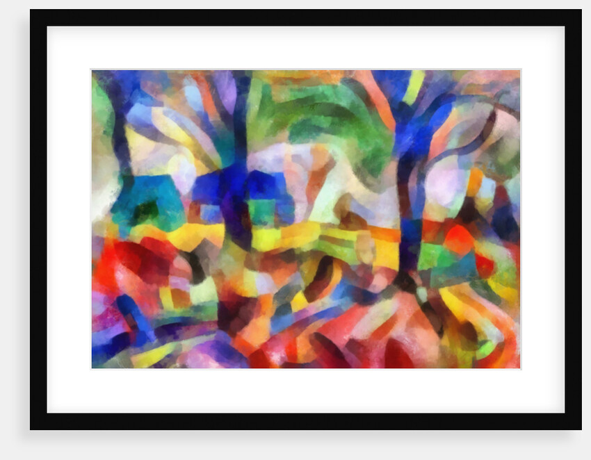 Blue trees, 2017 by Alex Caminker