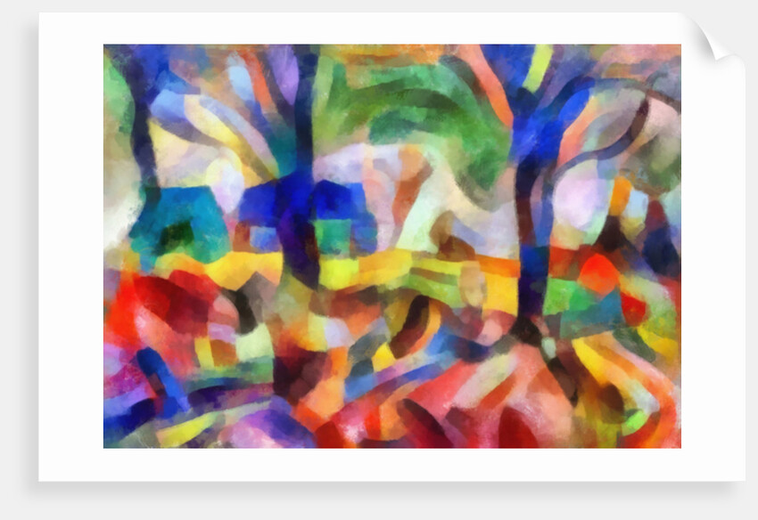 Blue trees, 2017 by Alex Caminker