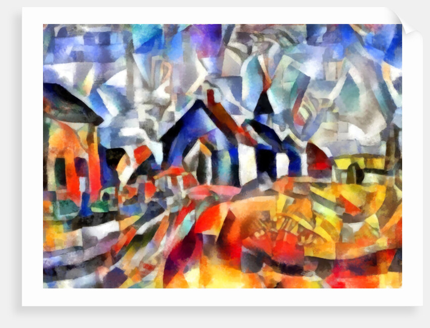 red-blue view, 2017 by Alex Caminker