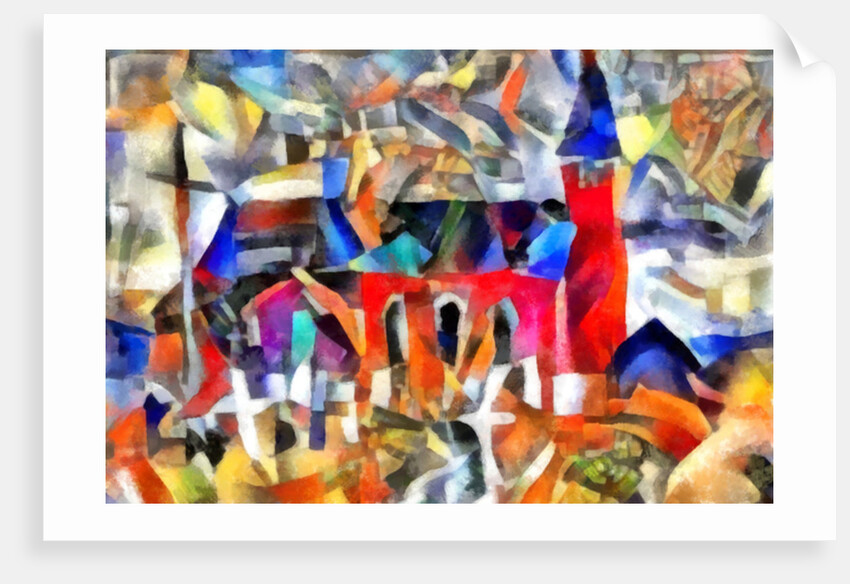 Blue-red landscape, 2017 by Alex Caminker