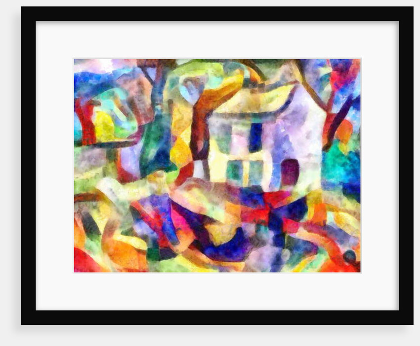 sketch with a tree in the distance, 2017 by Alex Caminker