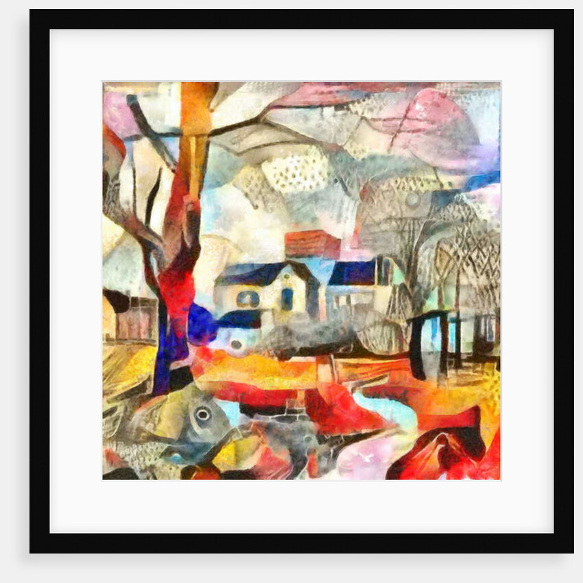 Buildings in the depths of the park, 2017 by Alex Caminker