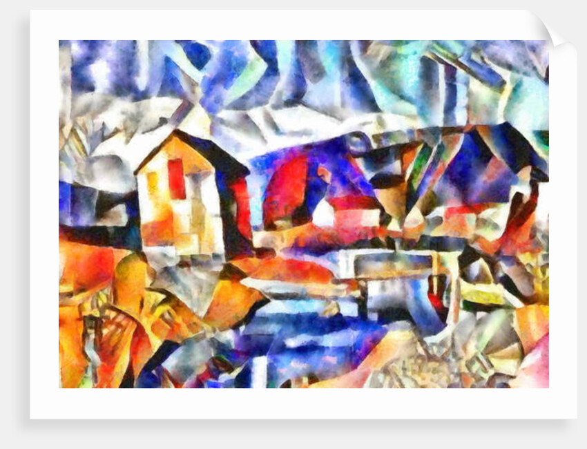 Frozen river, 2017 by Alex Caminker