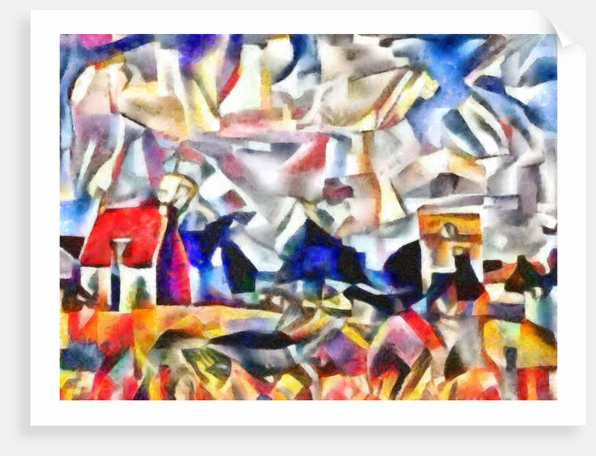 Landscape sketch, 2017 by Alex Caminker