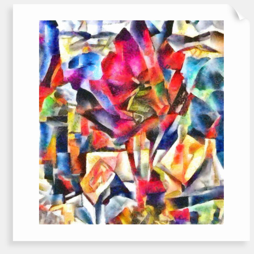 The red tree in the middle of town, 2017 by Alex Caminker