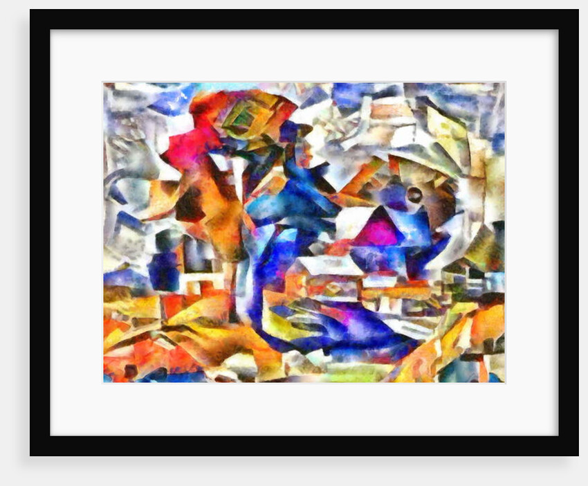 Purple roof house, 2017 by Alex Caminker