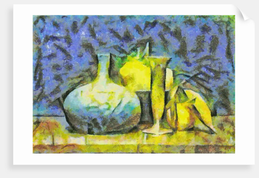 In blue № 7, 2017 by Alex Caminker