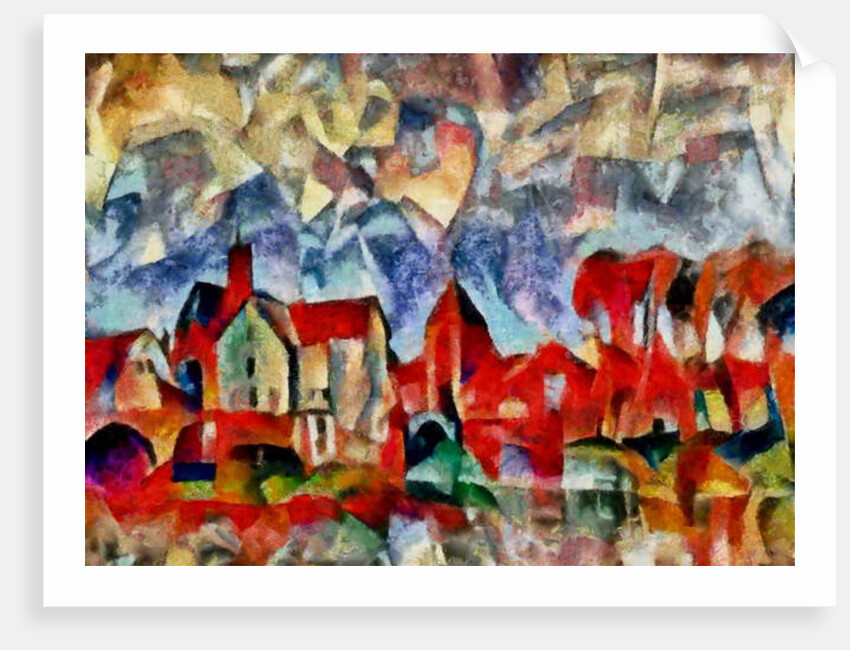 In the red #1, 2017 by Alex Caminker