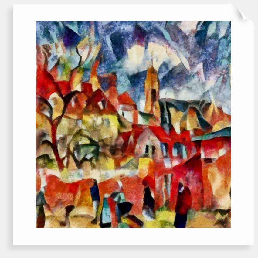 In the red #6, 2017 by Alex Caminker