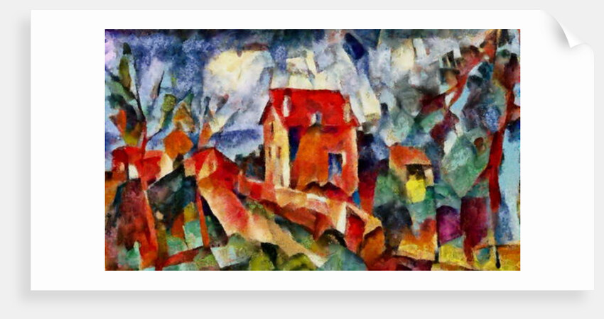 In the red #7, 2017 by Alex Caminker