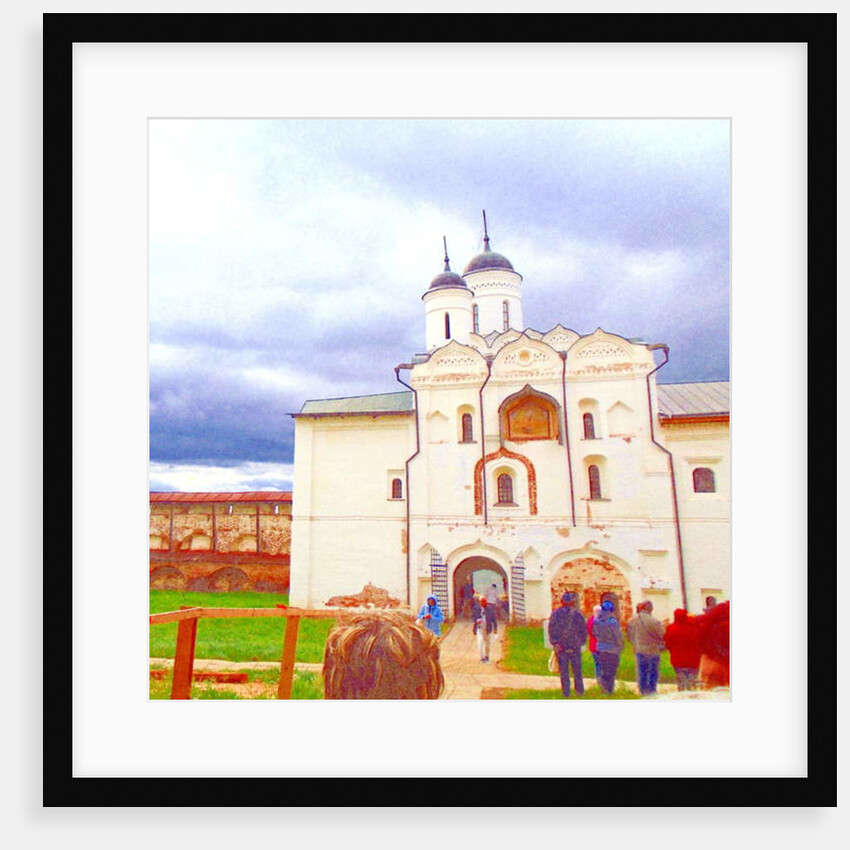 Peoples on the road to the cathedral, 2017 by Alex Caminker