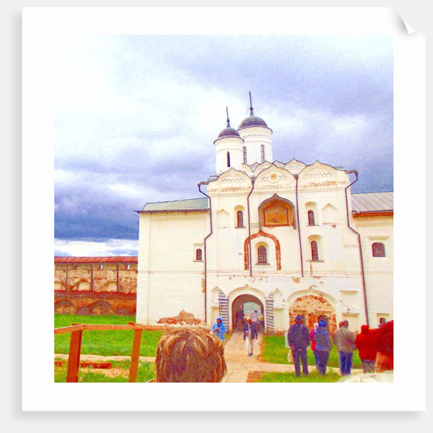 Peoples on the road to the cathedral, 2017 by Alex Caminker