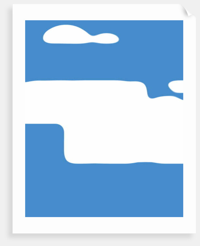 Improvisation with blue and white, 2017 by Alex Caminker