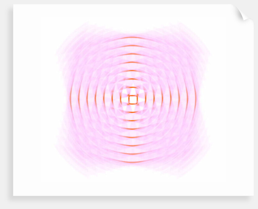 Optical geometric in pink, 2017 by Alex Caminker