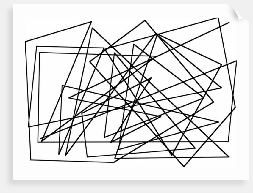 String-line as a cubism, 2017 by Alex Caminker