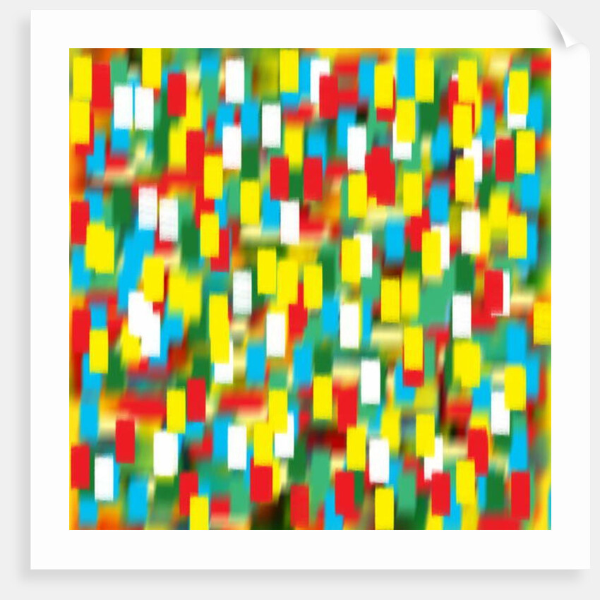 Vertical puantilism yellow, 2019 by Alex Caminker