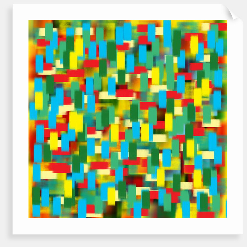 Vertical puantilism blue, 2019 by Alex Caminker